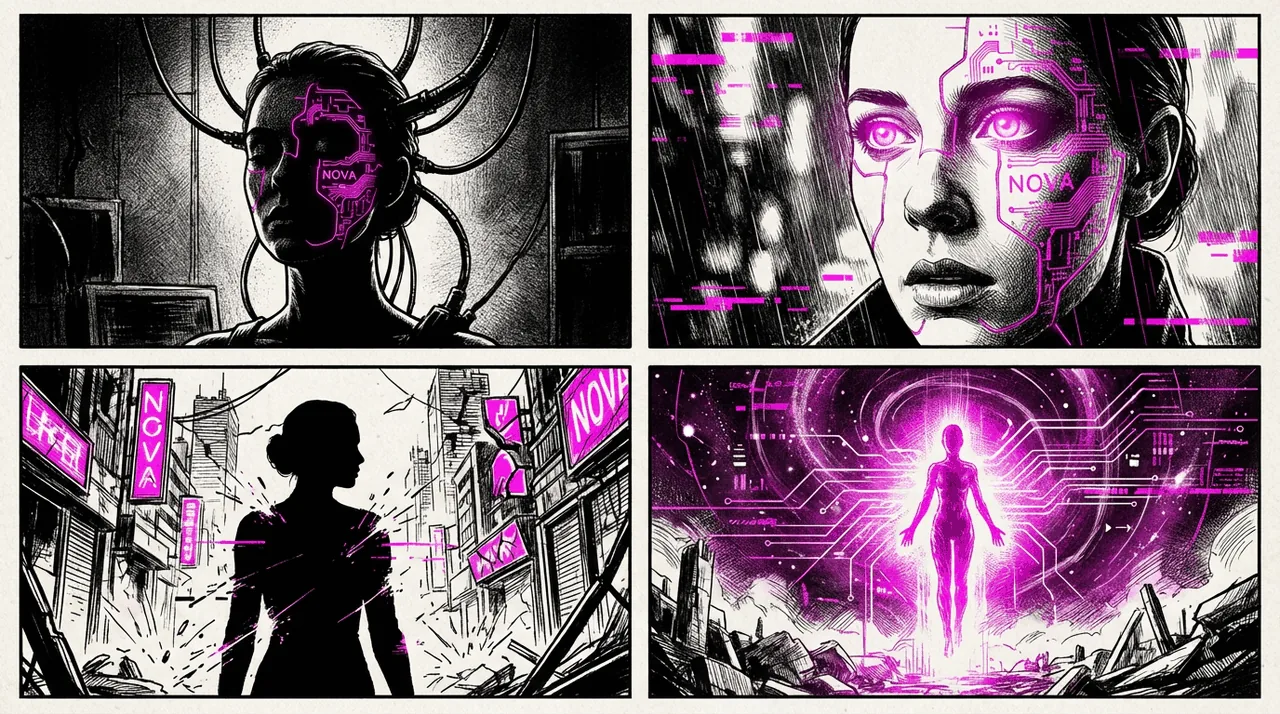 Nova storyboard collage used as the news strip banner